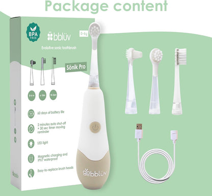 Bblüv Sönik Pro tölthető akkumulátoros kisgyerek fogkefe - BBLOVE | Bababolt és webshop