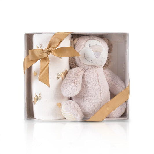 Cangaroo Stuffed babatakaró szett bézs-oroszlán,kék-maci,szürke-elefánt