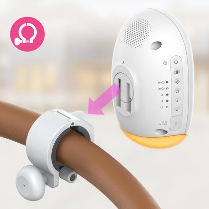 V-Hush™ Rocker – Hang- és Mozgásalapú Babakocsi-Ringató