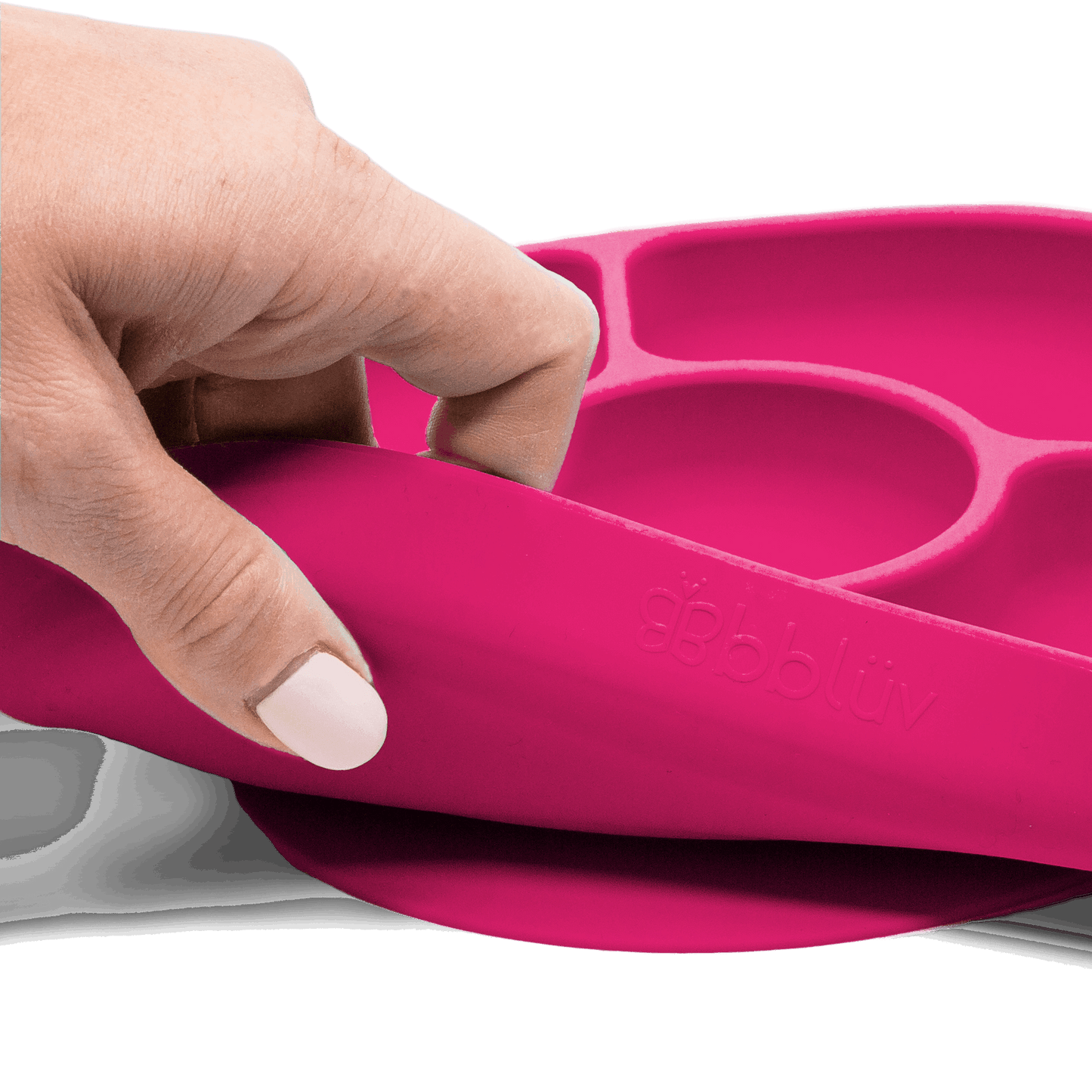 Bblüv Yümi szilikon tányér szett aqua,lime,pink,szürke