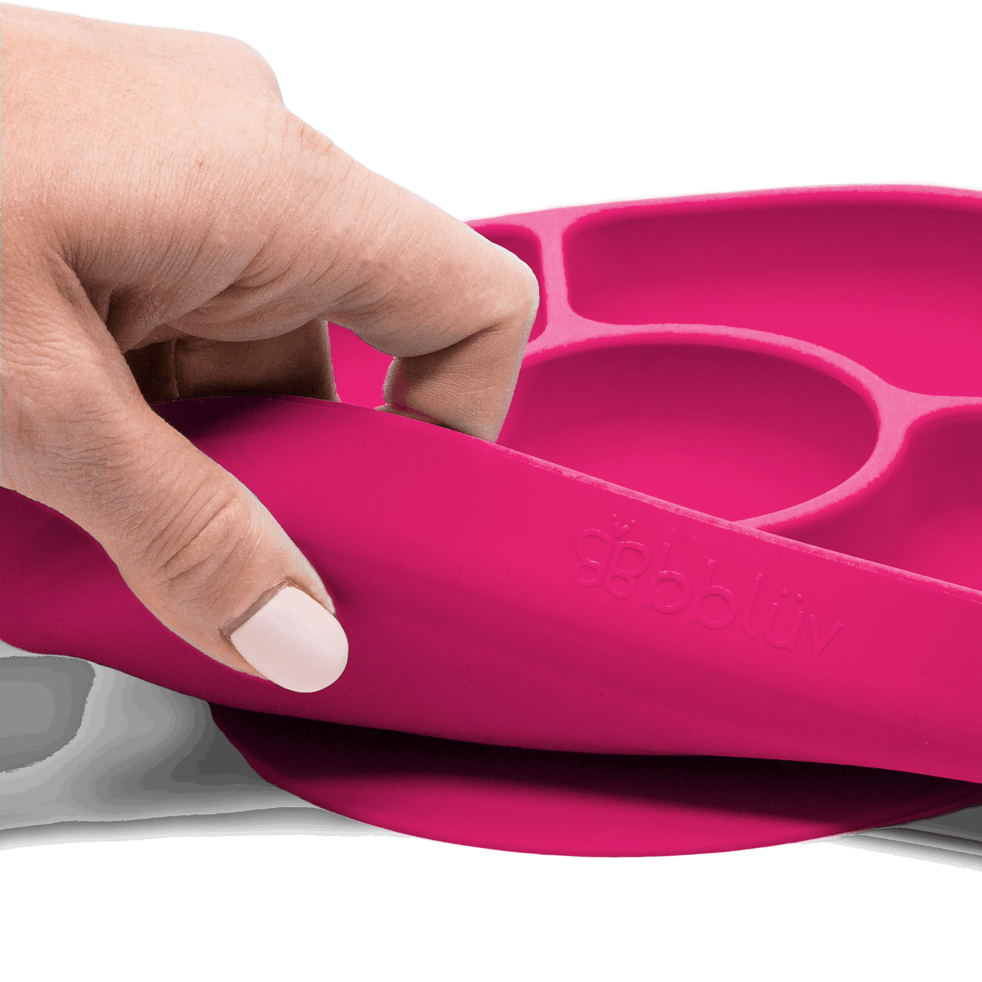 Bblüv Yümi szilikon tányér szett aqua,lime,pink,szürke